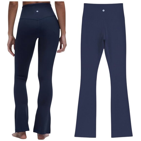 Lululemon Align High-Rise Mini-Flared Pant Navy 4 - Picture 1 of 9